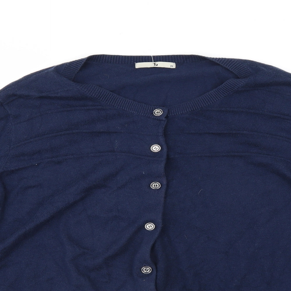 TU Womens Blue   Cardigan Jumper Size 22