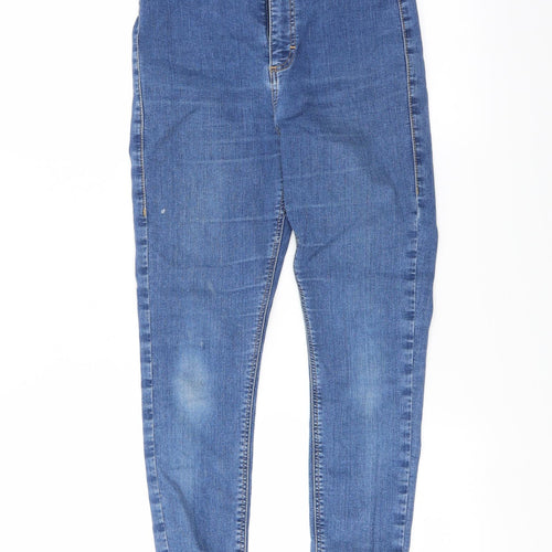 Topshop Womens Blue  Denim Straight Jeans Size 30 L24 in