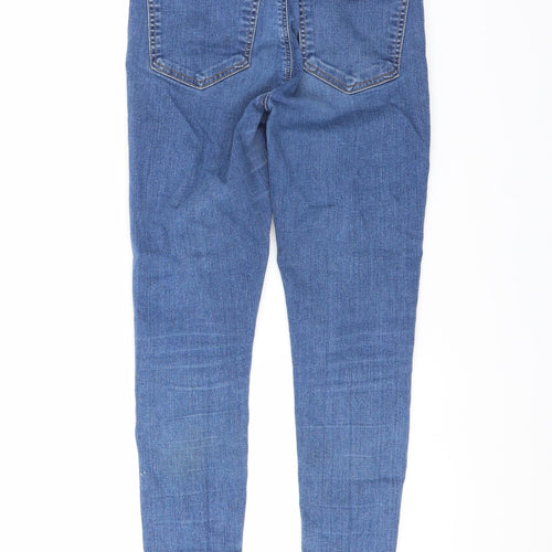 Topshop Womens Blue  Denim Straight Jeans Size 30 L24 in