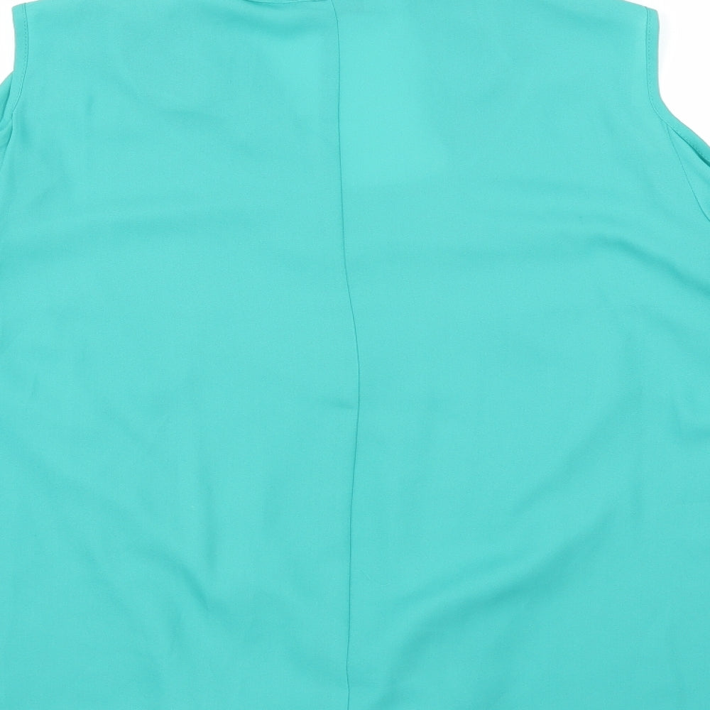 Soon Womens Green   Basic Blouse Size 14