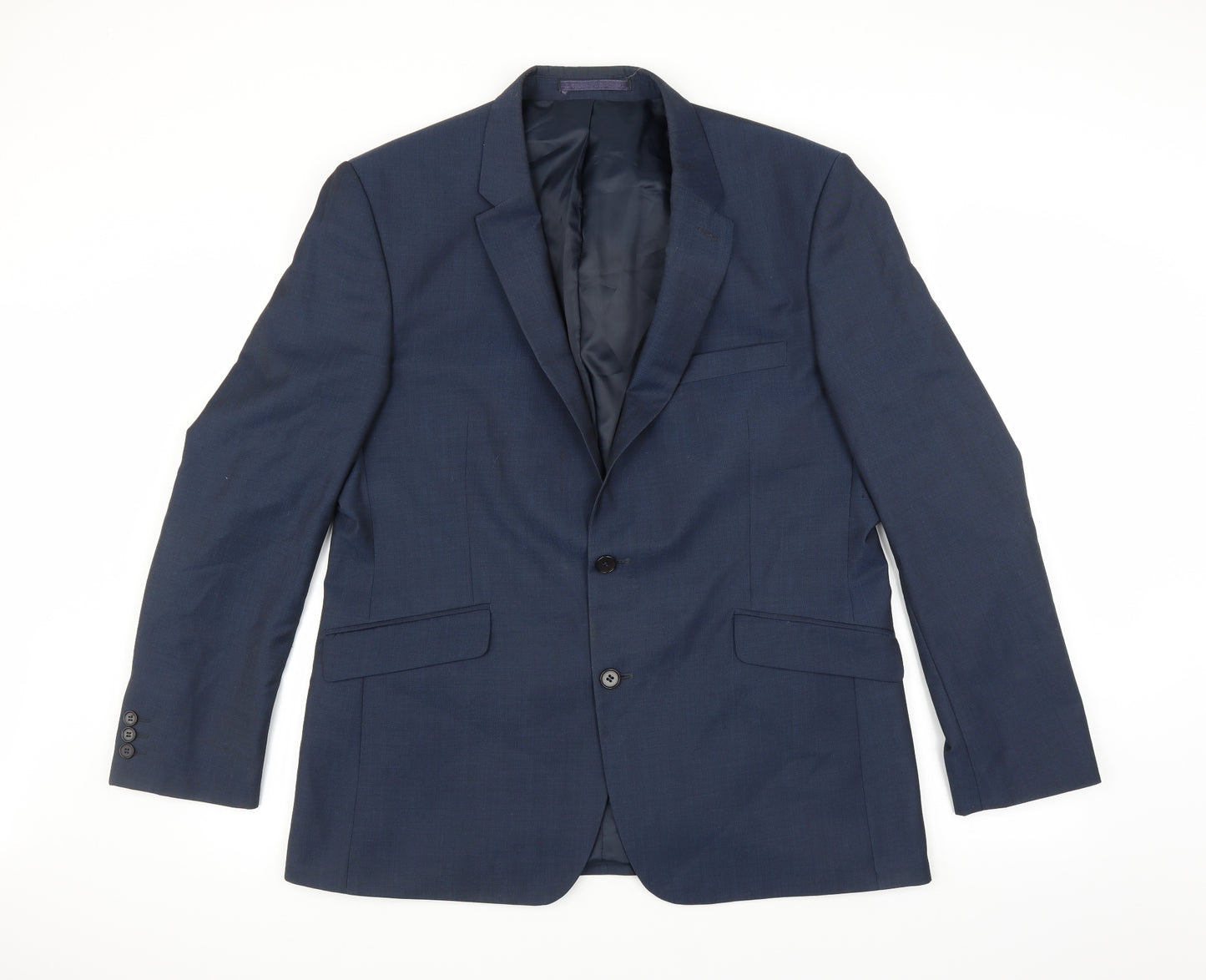 k.j Mens Blue   Jacket Suit Jacket Size 44