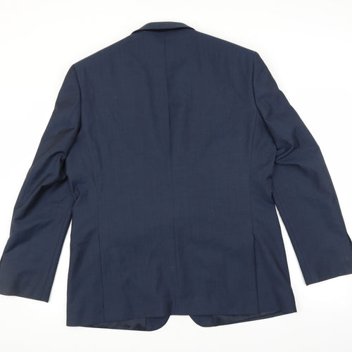 k.j Mens Blue   Jacket Suit Jacket Size 44
