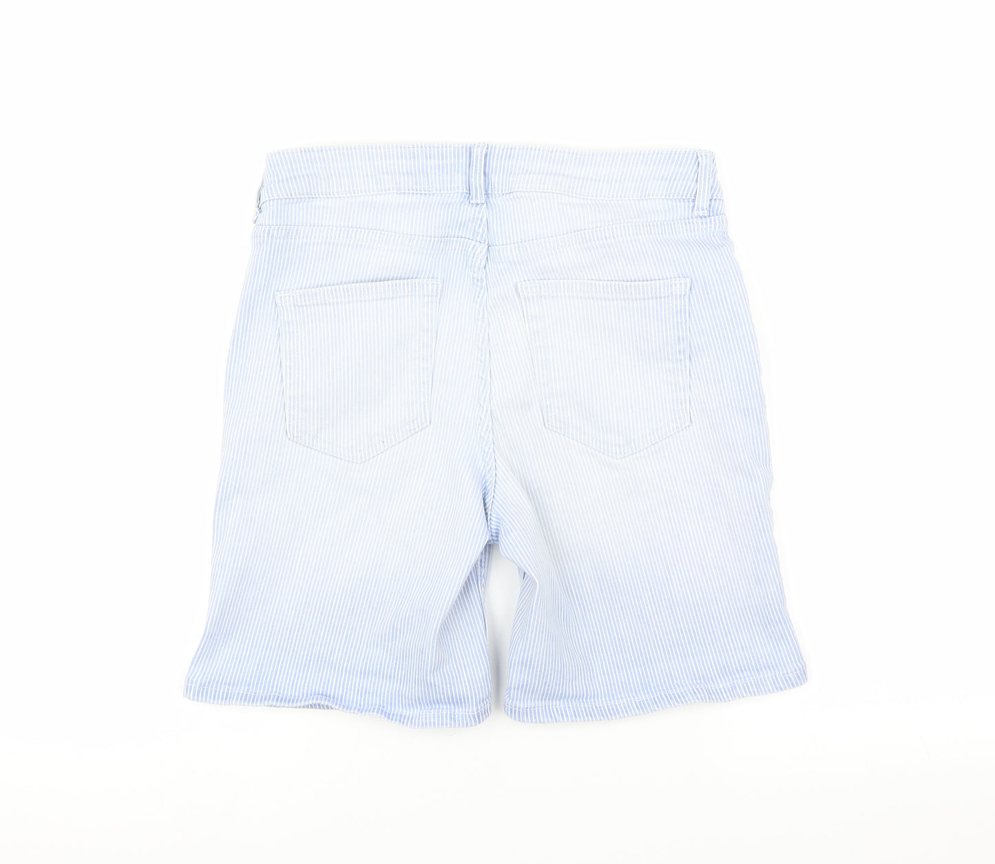 NEXT Womens Blue Striped  Chino Shorts Size 8