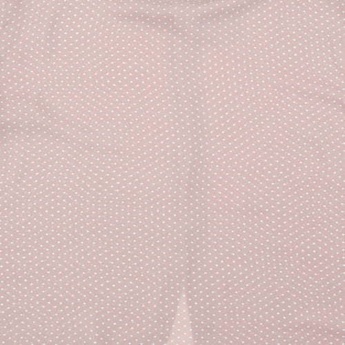 Elizabeth Shetton Womens Pink Polka Dot  Basic Button-Up Size 14