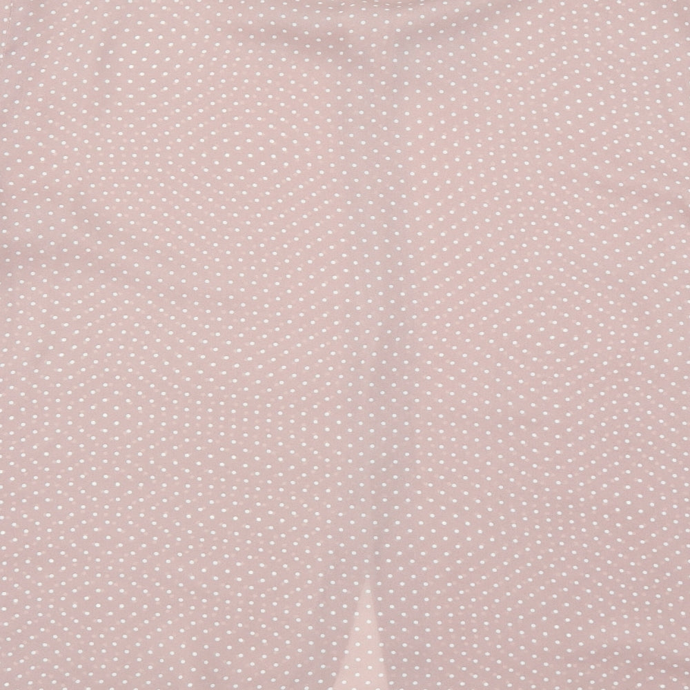 Elizabeth Shetton Womens Pink Polka Dot  Basic Button-Up Size 14