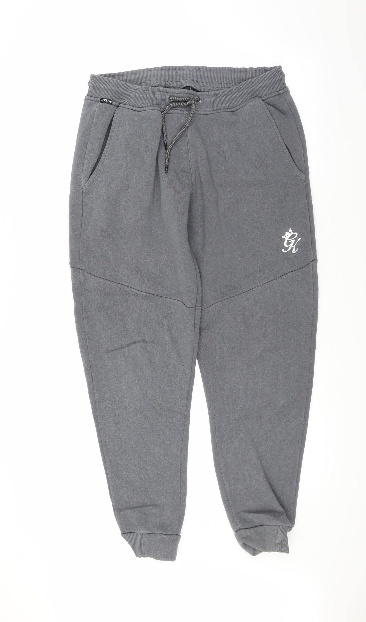 Gym King Mens Grey   Sweatpants Trousers Size M L27 in