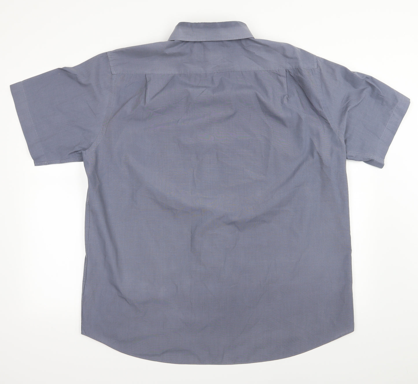 M&S Mens Grey    Button-Up Size 17
