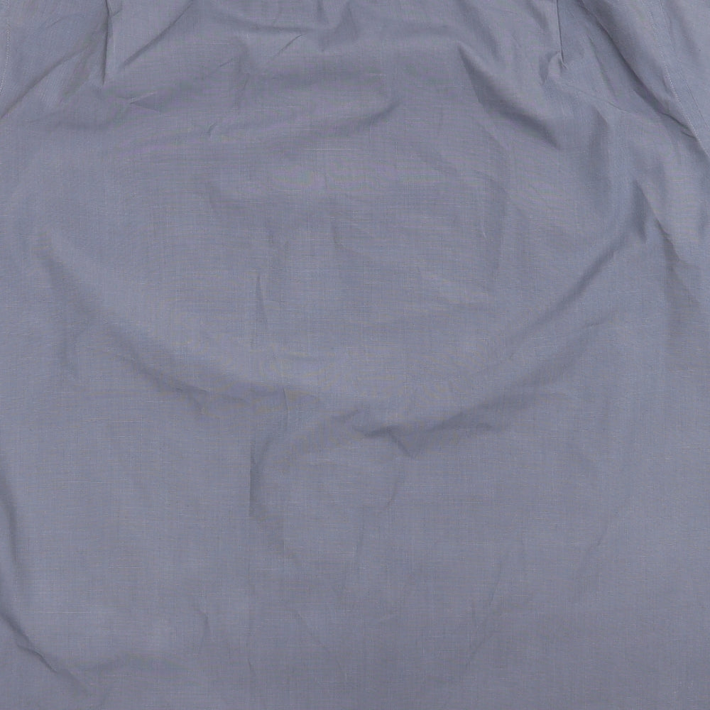 M&S Mens Grey    Button-Up Size 17