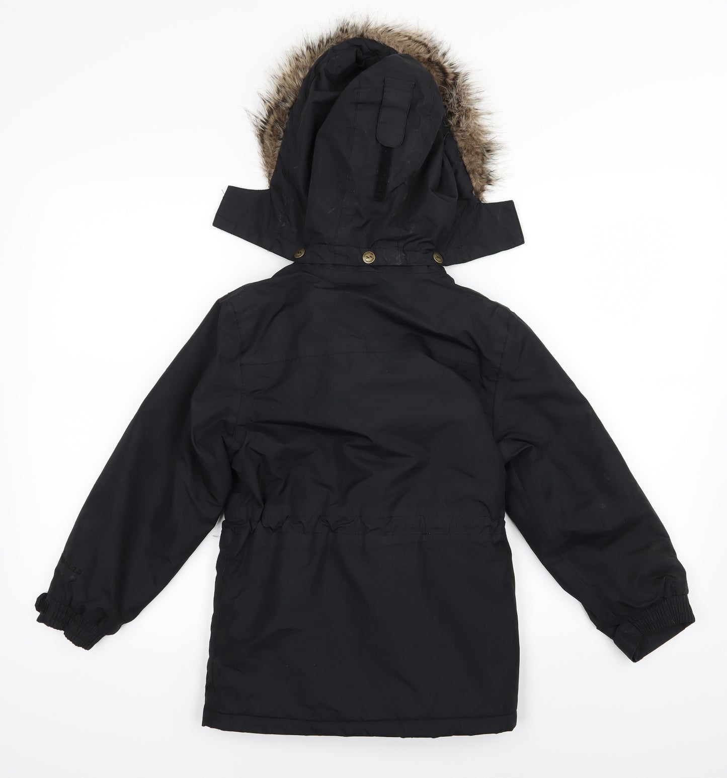 Trespass Boys Black   Windbreaker Coat Size 5-6 Years