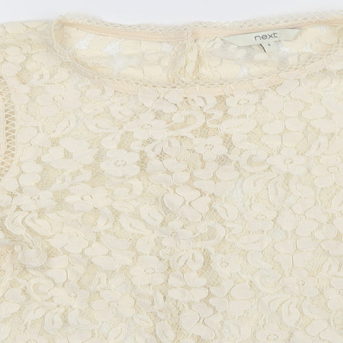 NEXT Womens White   Basic Blouse Size 8