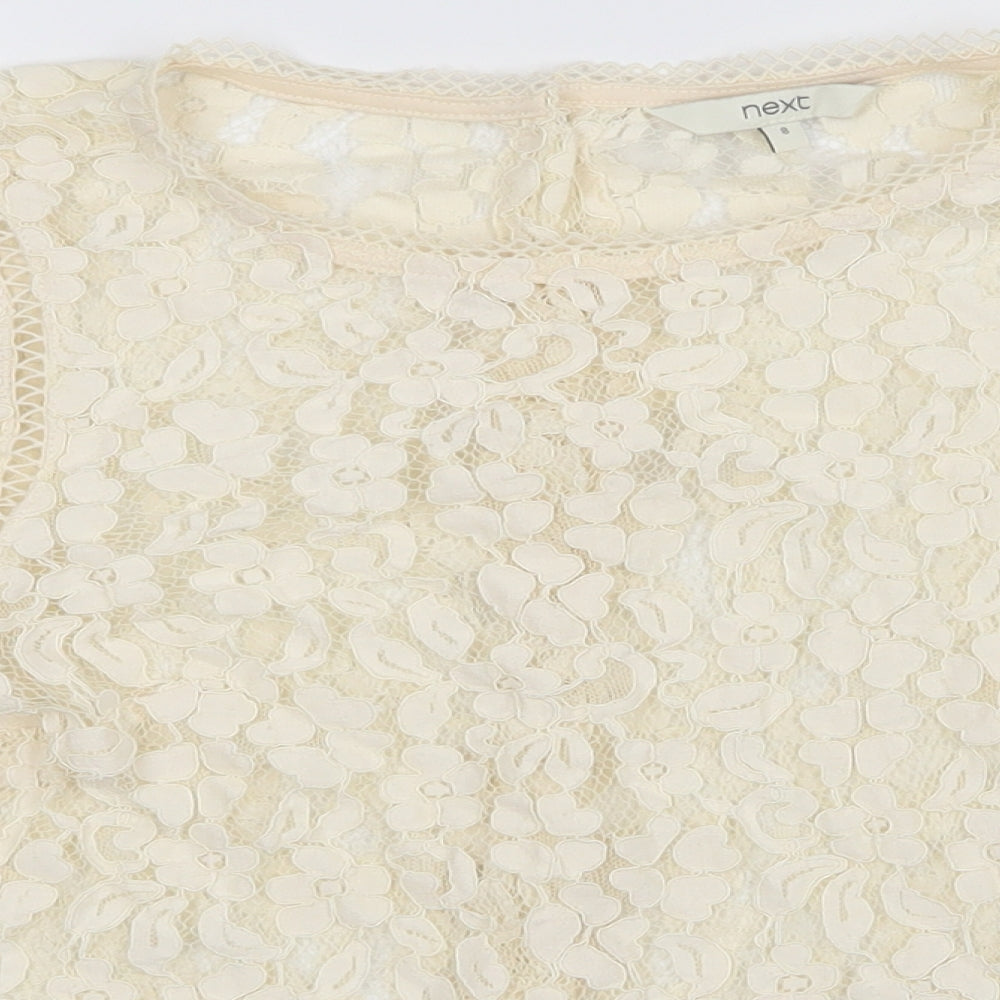 NEXT Womens White   Basic Blouse Size 8