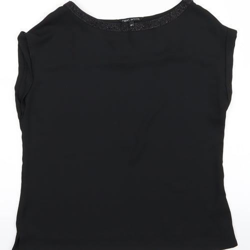 NEXT Womens Black   Basic Button-Up Size 10