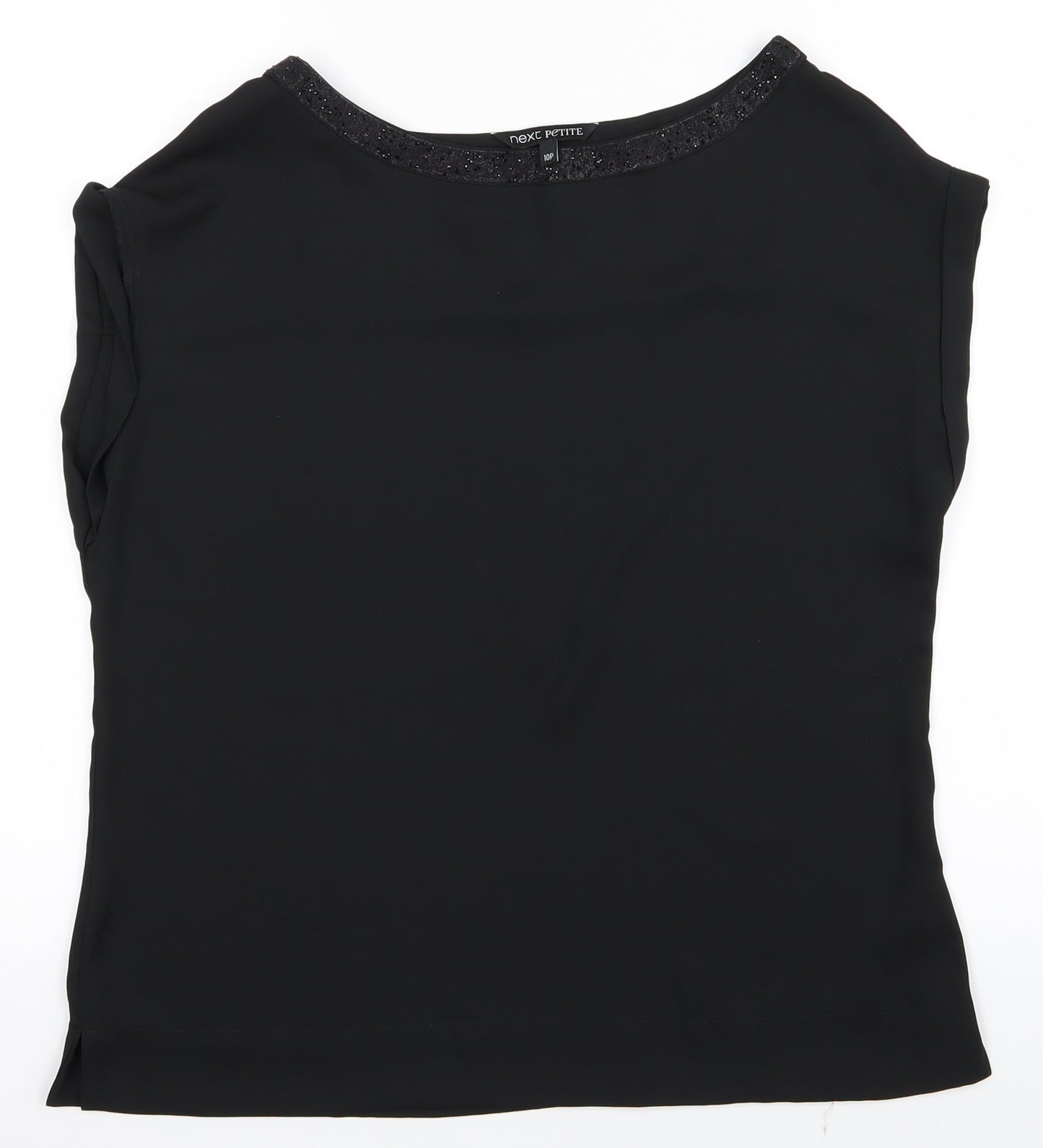 NEXT Womens Black   Basic Button-Up Size 10