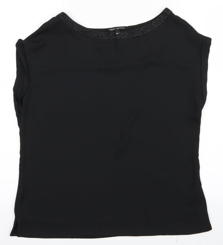 NEXT Womens Black   Basic Button-Up Size 10