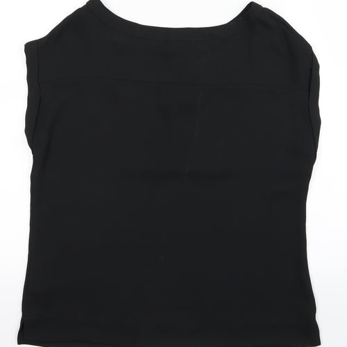 NEXT Womens Black   Basic Button-Up Size 10