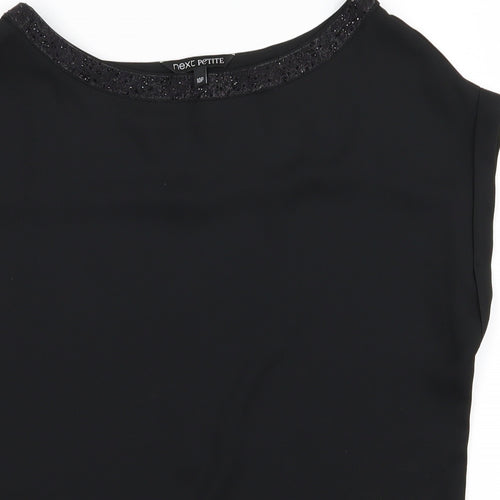 NEXT Womens Black   Basic Button-Up Size 10