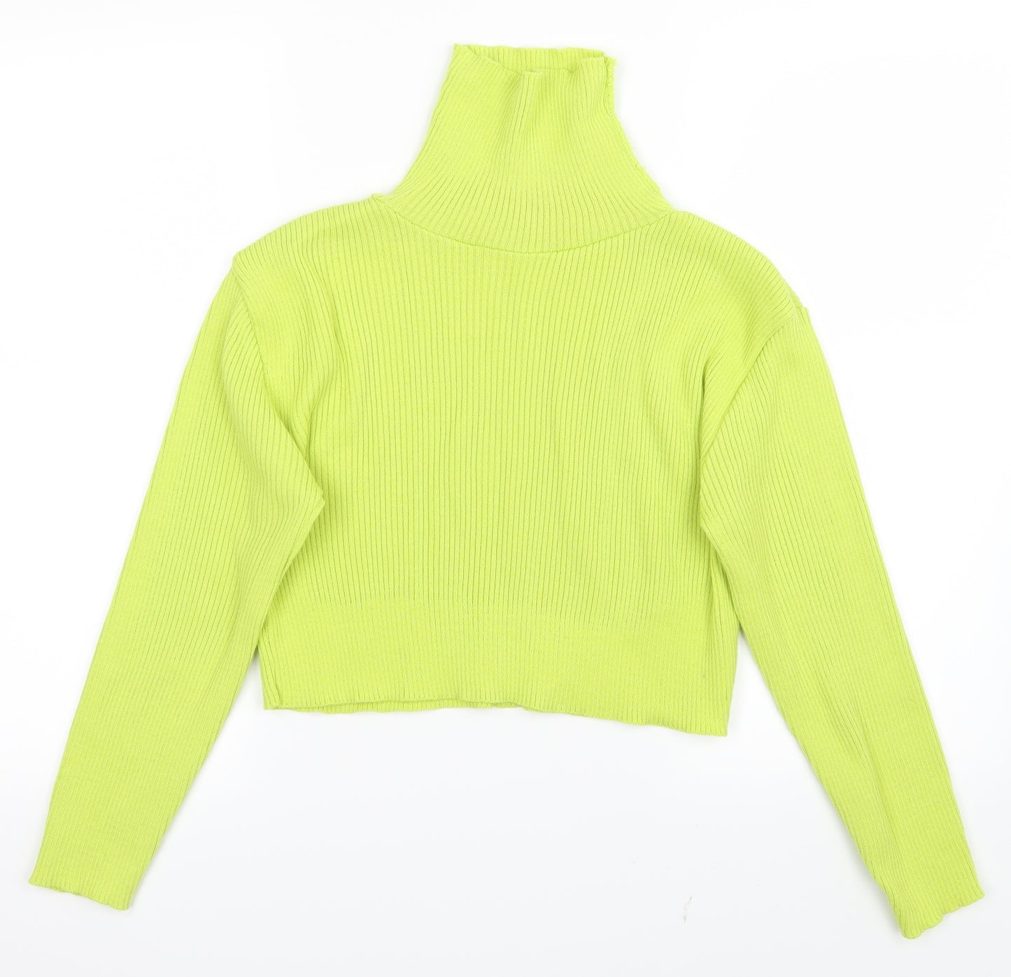 Preworn Womens Green   Pullover Jumper Size M  - Cropped