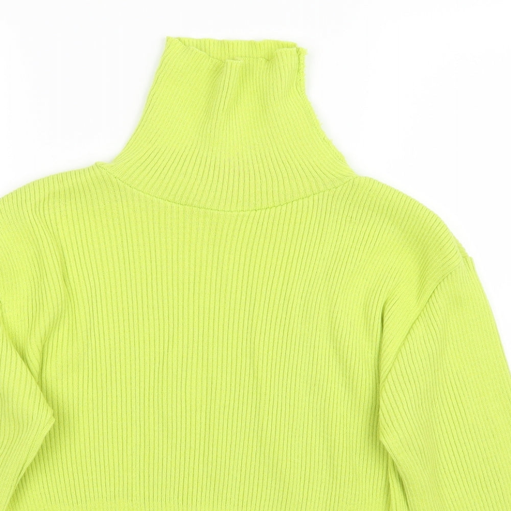 Preworn Womens Green   Pullover Jumper Size M  - Cropped