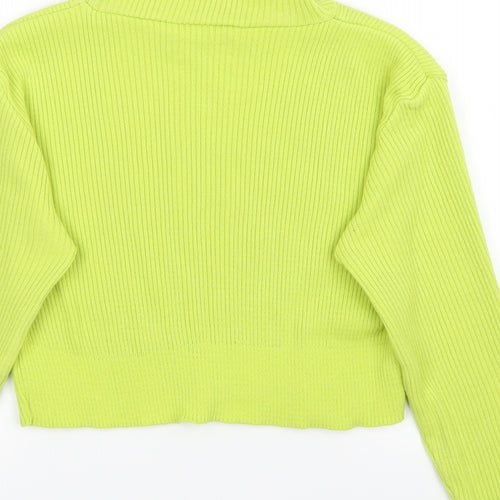 Preworn Womens Green   Pullover Jumper Size M  - Cropped