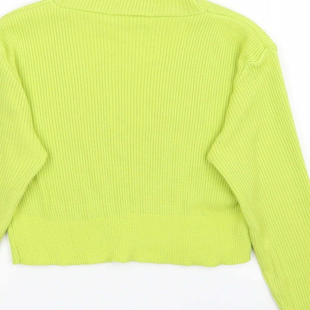 Preworn Womens Green   Pullover Jumper Size M  - Cropped