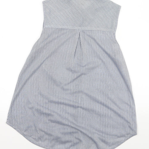 Pre Worn Womens Blue Striped  Basic Tank Size M