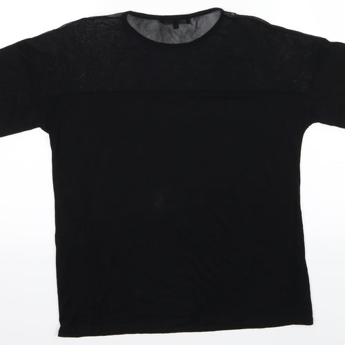 Daisy Street Womens Black   Basic T-Shirt Size M
