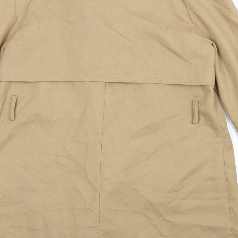NEXT Womens Beige   Overcoat Coat Size 14