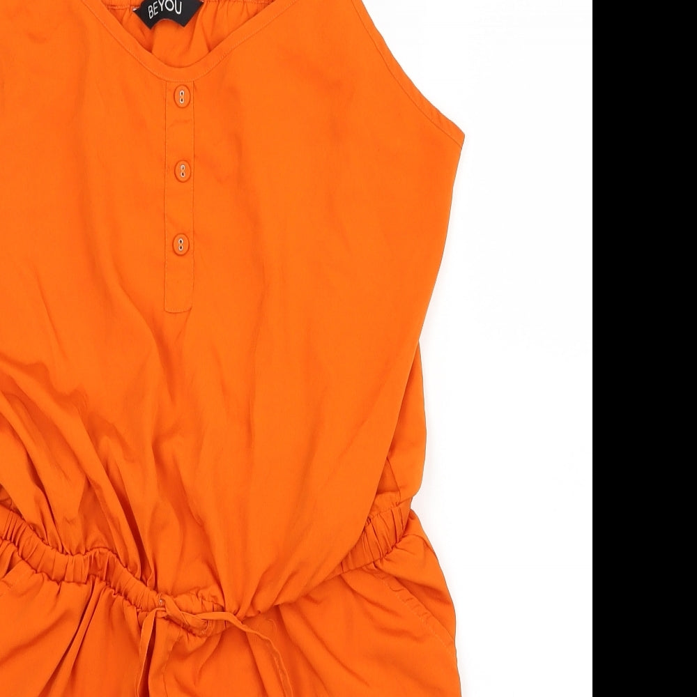 Be You Womens Orange   Shorts One-Piece Size 18