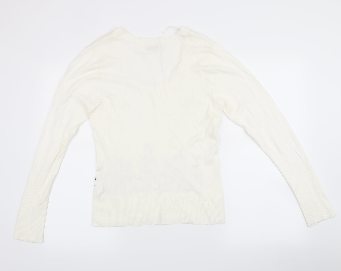 Wallis Womens White   Pullover Jumper Size 14