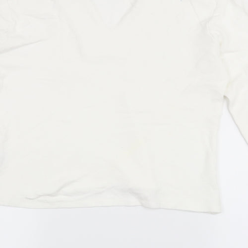 Wallis Womens White   Pullover Jumper Size 14