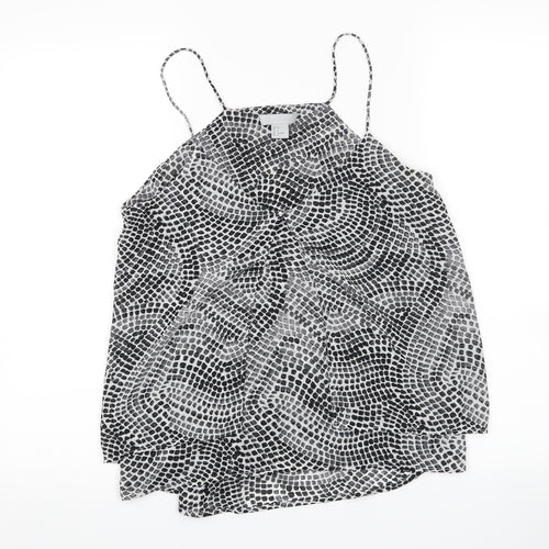 H&M Womens Black   Camisole Tank Size 10  - 100% polyester