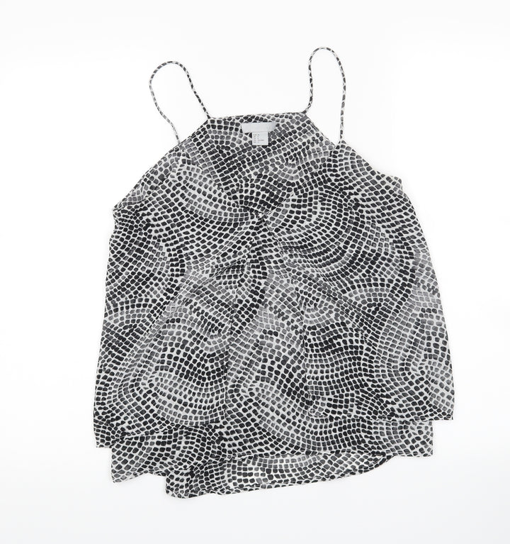 H&M Womens Black Camisole Tank Size 10 - 100% polyester