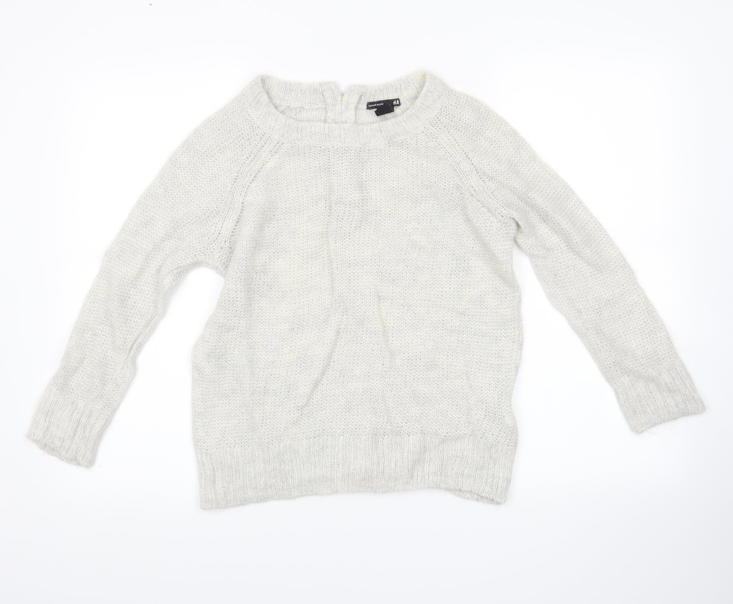 H&M Womens Grey   Pullover Jumper Size S