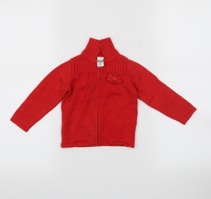 Zara Red Pullover Jumper Size 6-9 Months