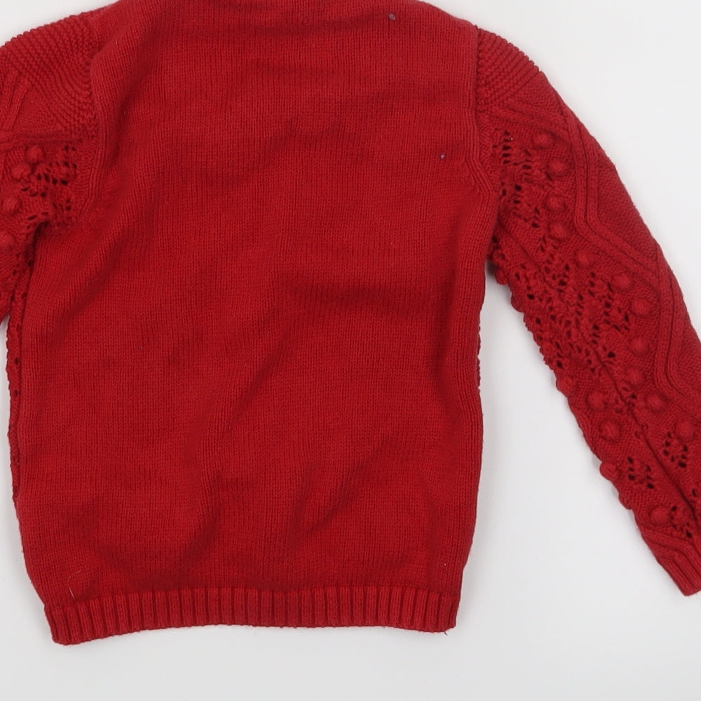 TU  Red   Cardigan Jumper Size 12-18 Months