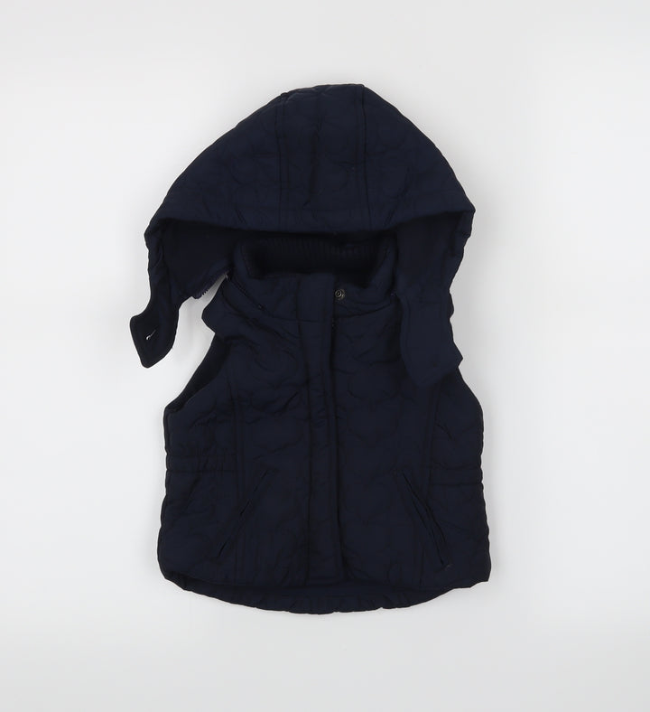 Gap Girls Blue Jacket Waistcoat Size 3 Years
