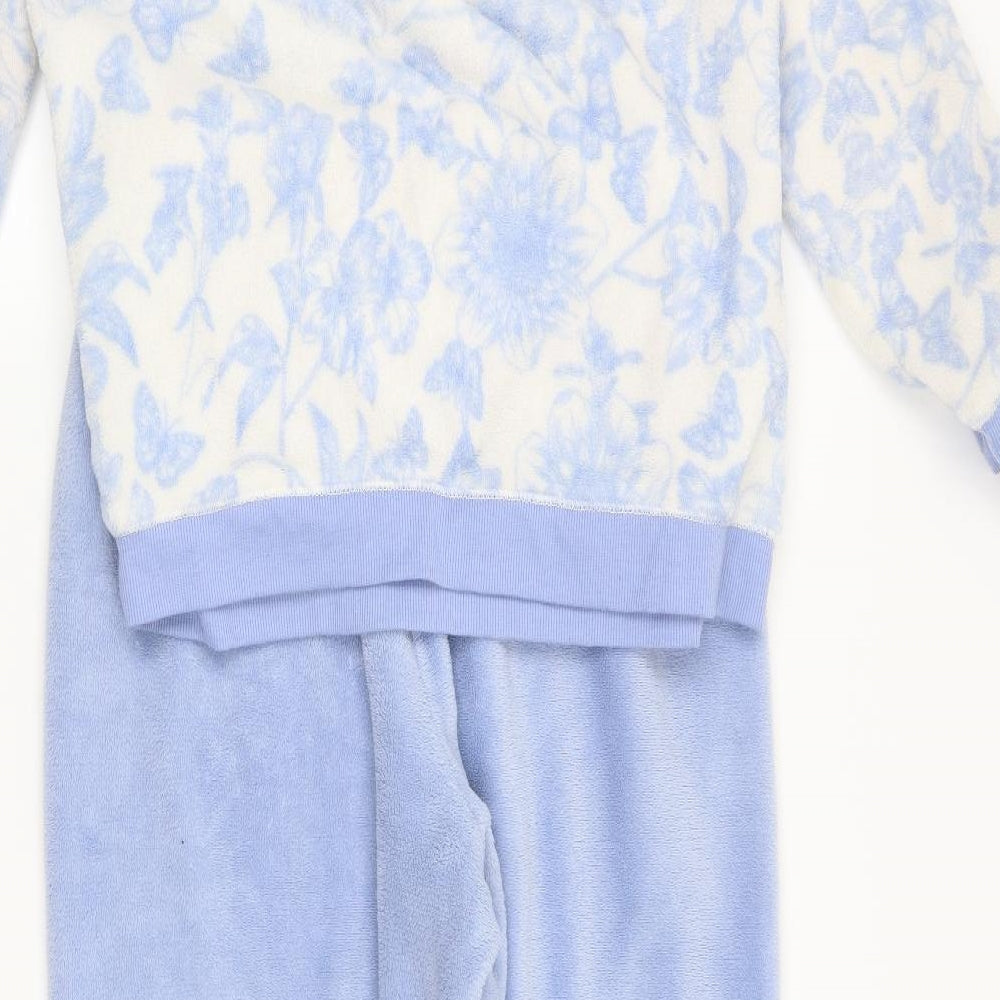 love to lounge Womens Blue Floral  Top Pyjama Set Size L