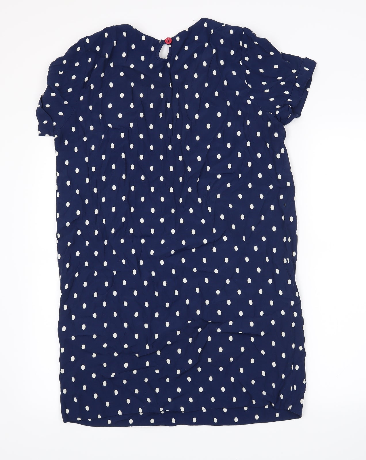 Joules Womens Blue Polka Dot  T-Shirt Dress  Size 10