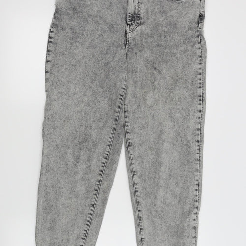 George Womens Grey   Mom Jeans Size 12 L26 in