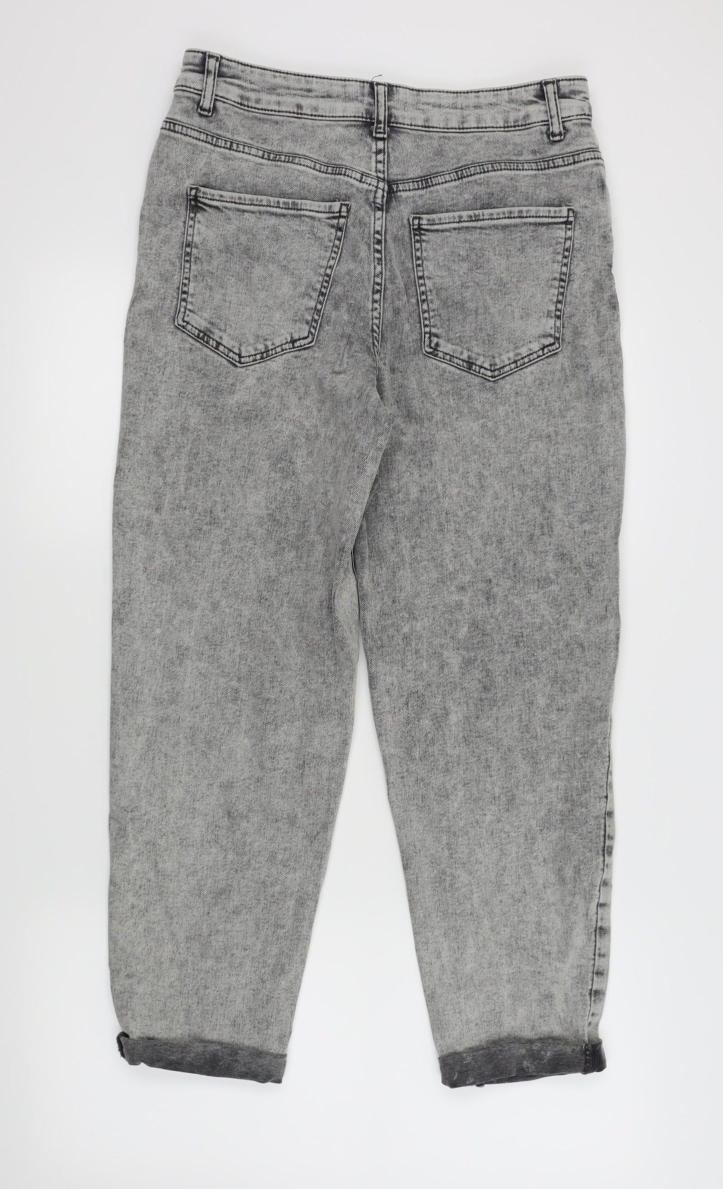 George Womens Grey   Mom Jeans Size 12 L26 in