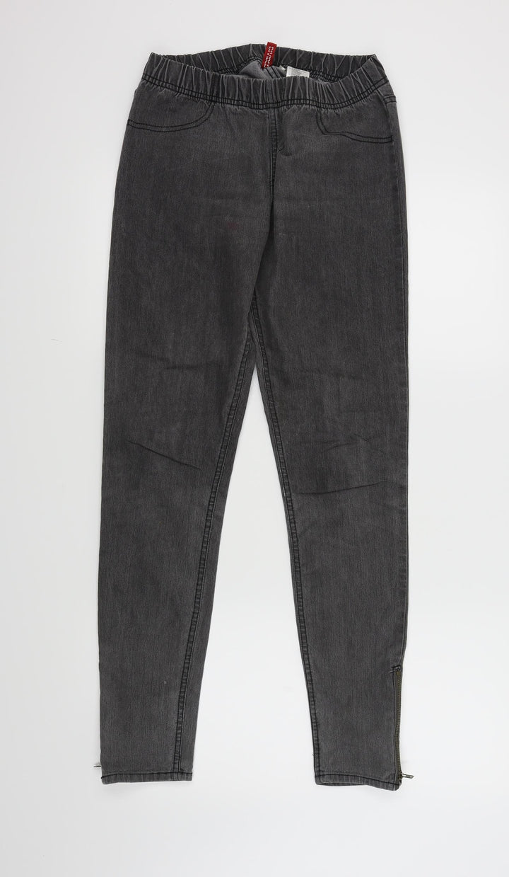 H&M Womens Grey Skinny Jeans Size 10 L30 in
