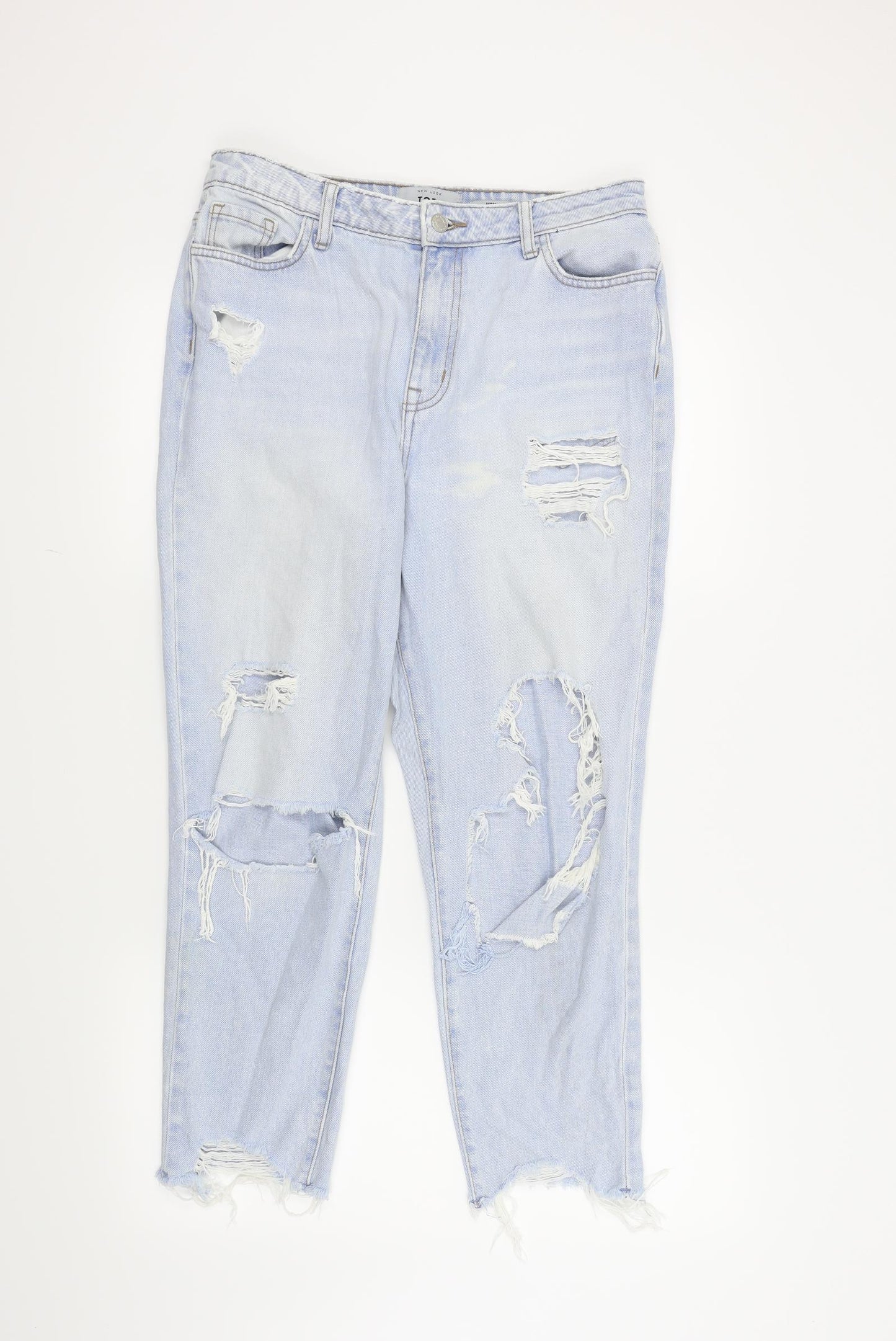 New Look Womens Blue   Mom Jeans Size 14 L25 in