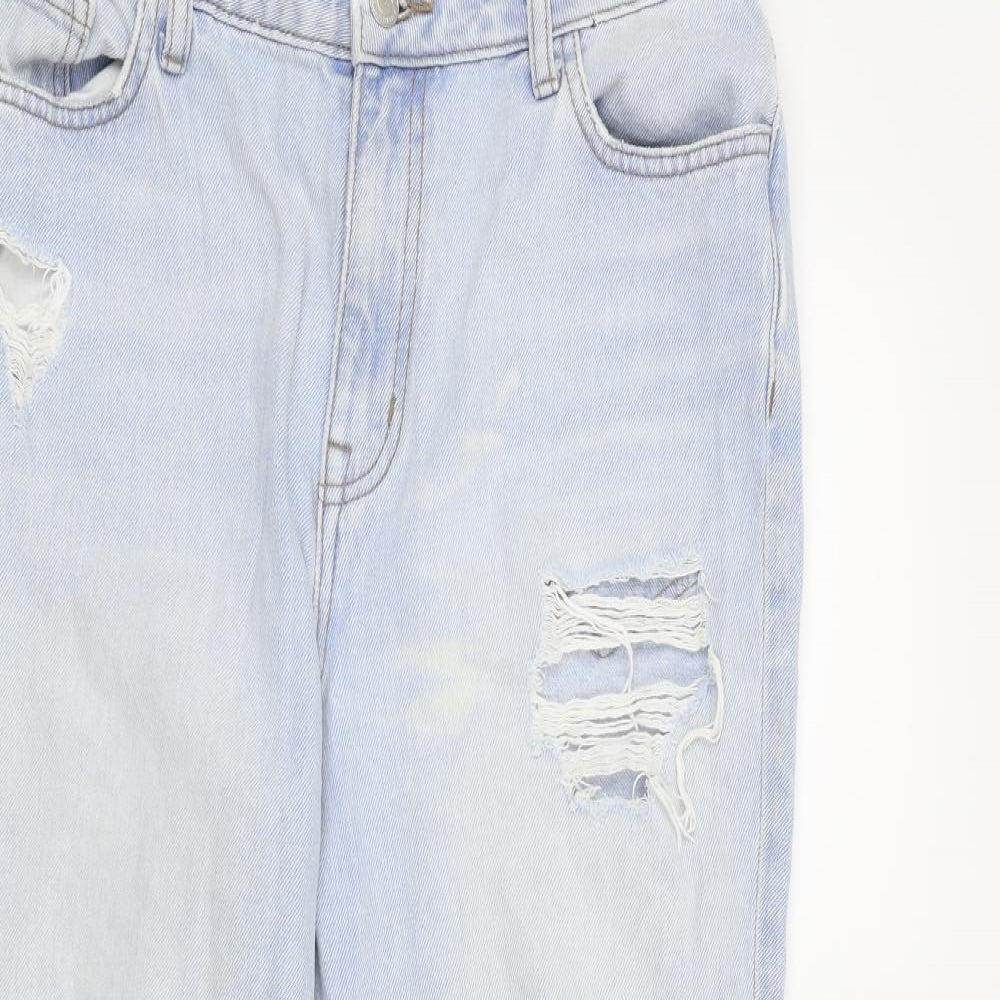 New Look Womens Blue   Mom Jeans Size 14 L25 in
