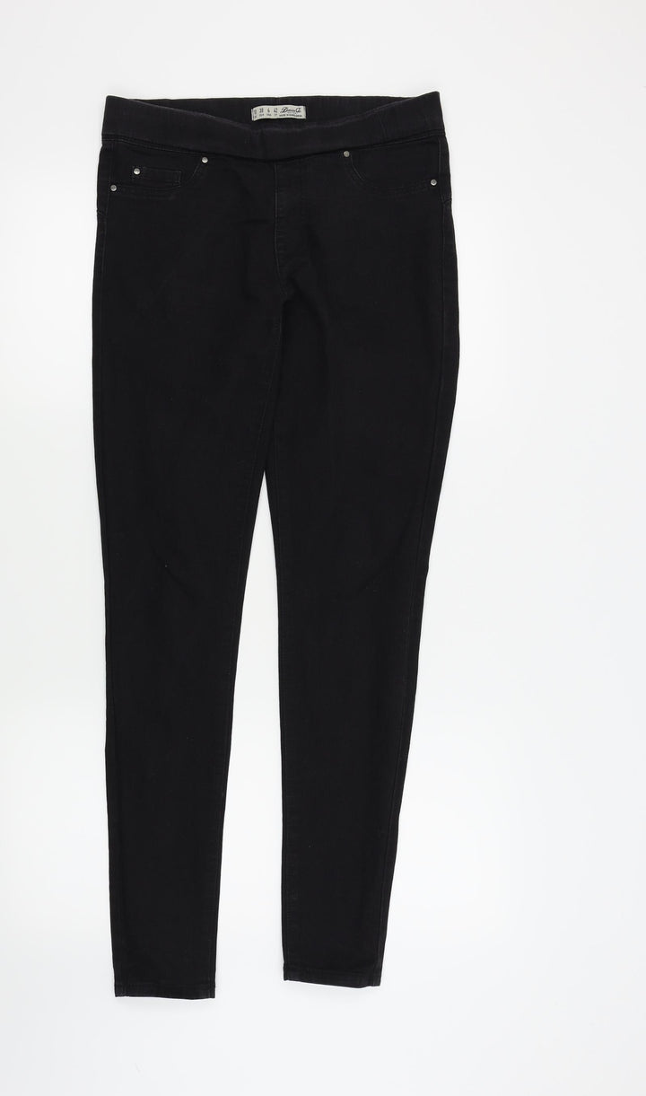 Denim & Co. Womens Black Jegging Jeans Size 10 L30 in