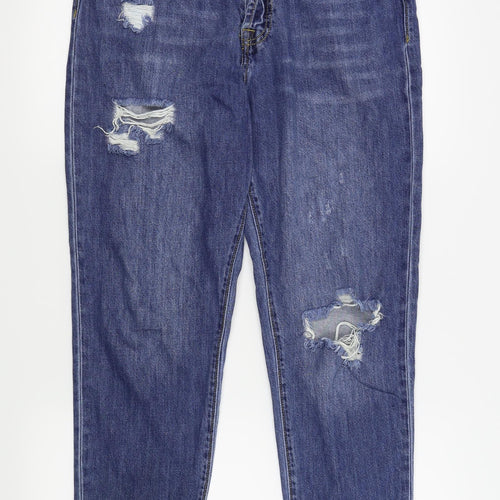 FOREVER 21 Womens Blue   Straight Jeans Size L L27 in