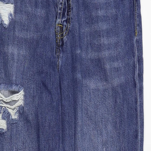 FOREVER 21 Womens Blue   Straight Jeans Size L L27 in