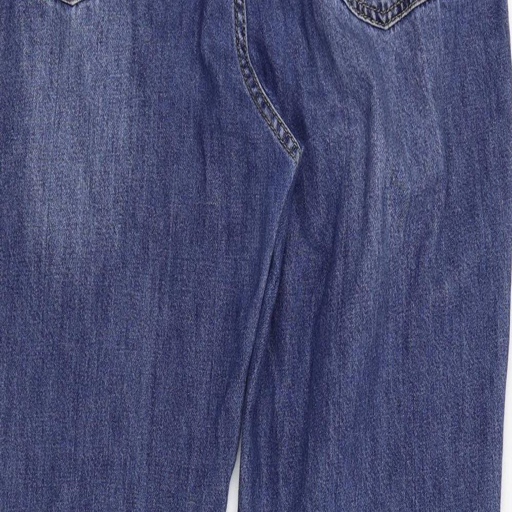 FOREVER 21 Womens Blue   Straight Jeans Size L L27 in