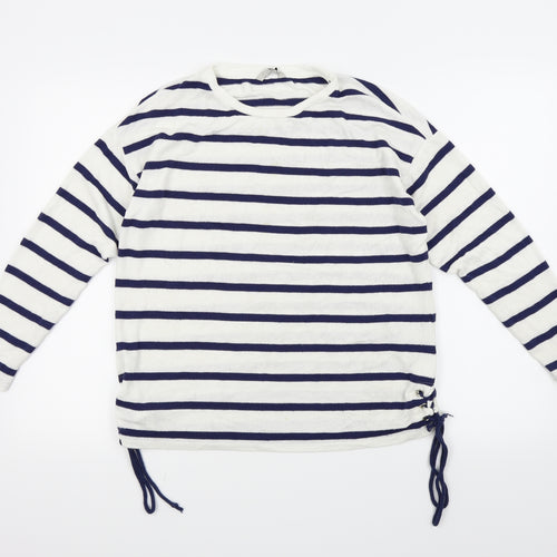 TU Womens Blue Striped  Pullover Jumper Size 10