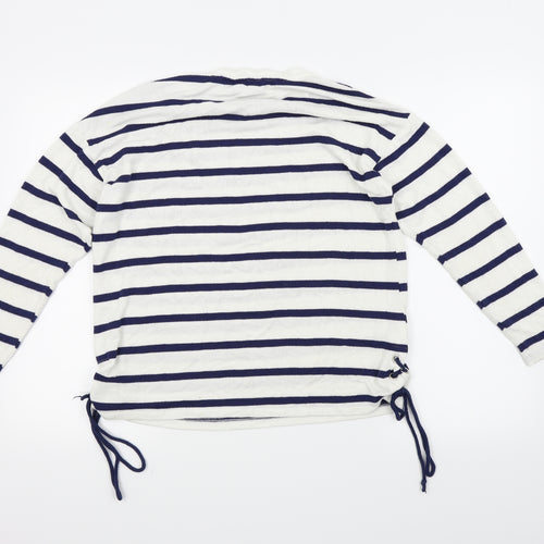 TU Womens Blue Striped  Pullover Jumper Size 10