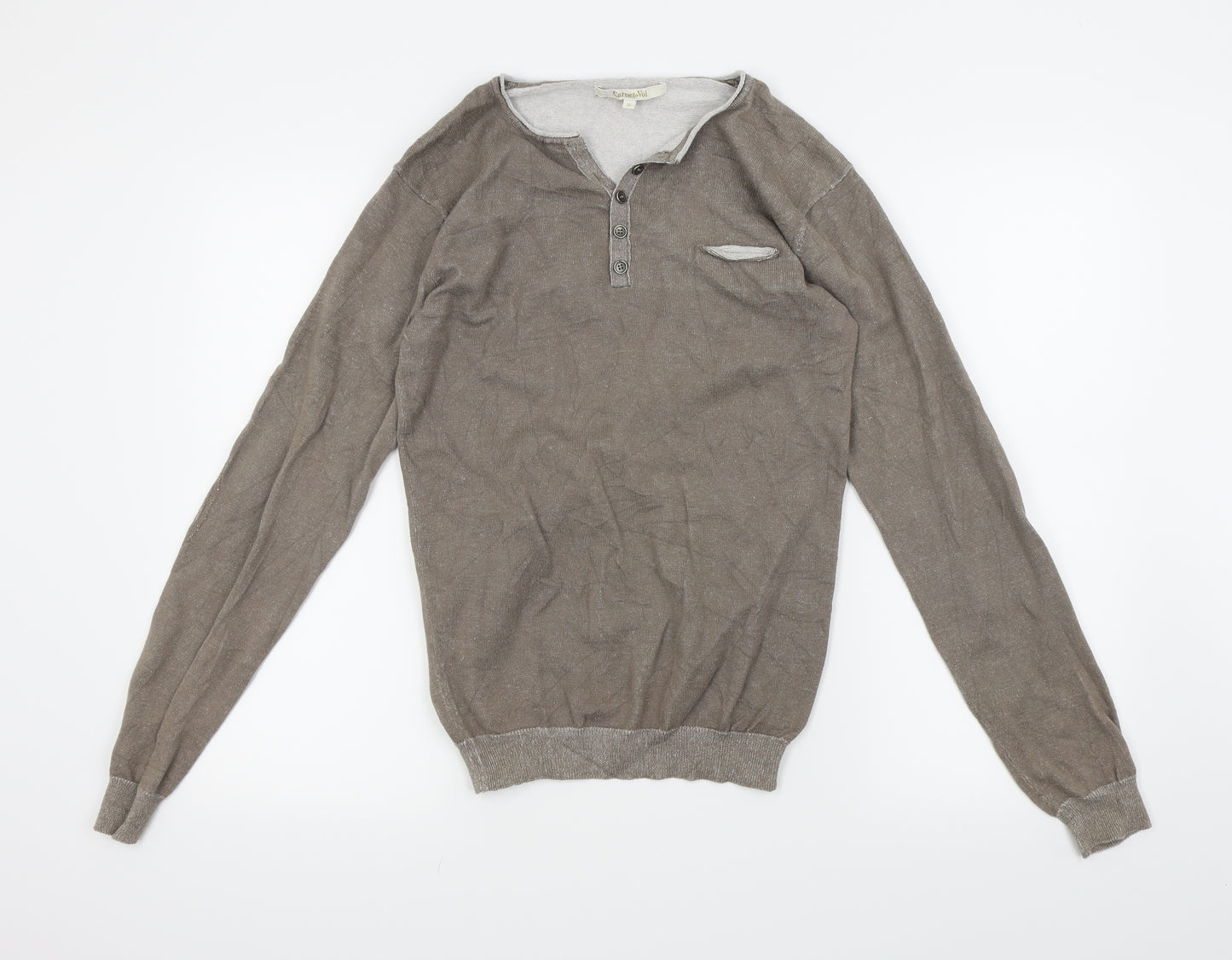 Carnet de Vol Mens Beige   Pullover Jumper Size S
